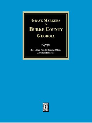 cover image of Grave Markers in Burke County, Georgia